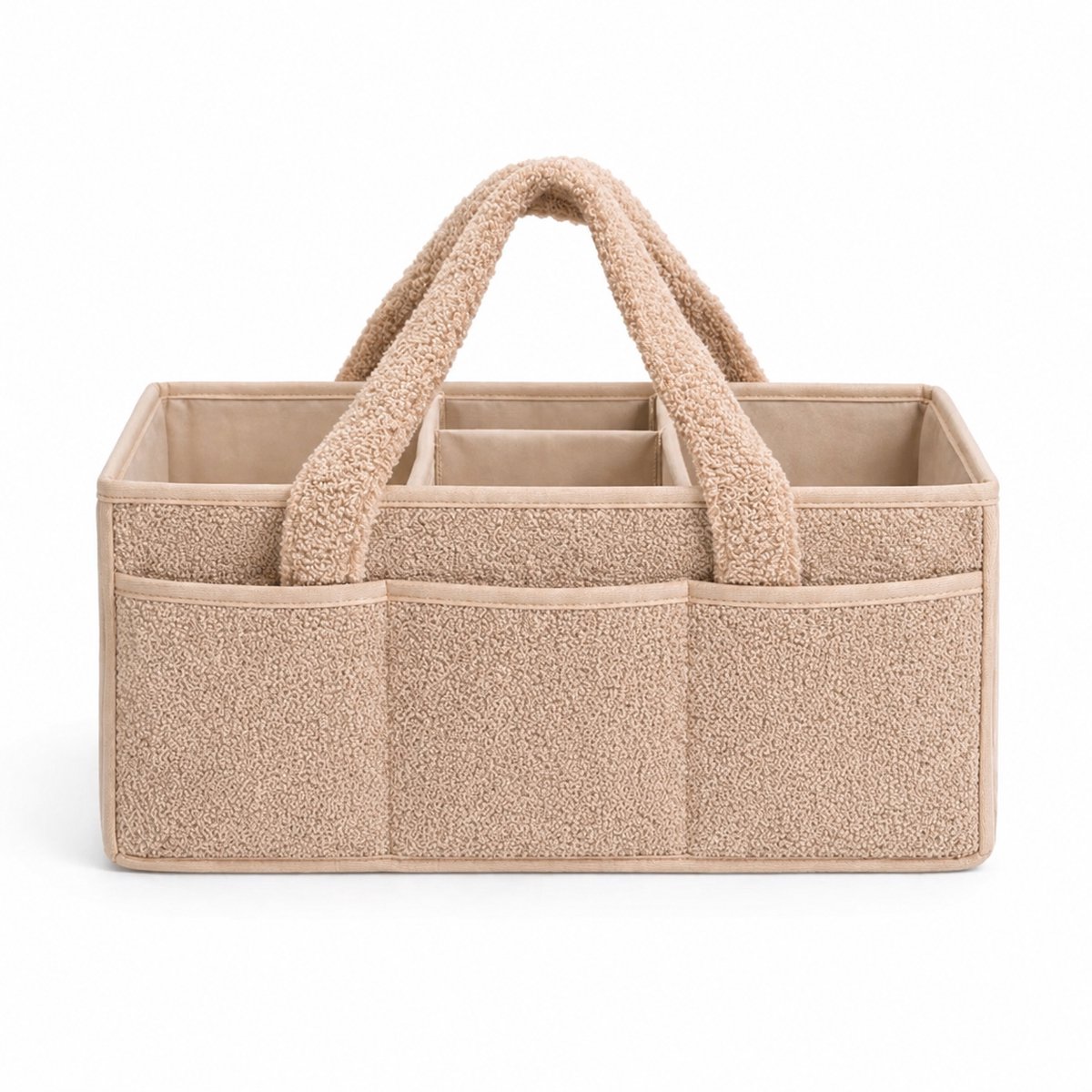 Vavida - Commodemandje - Roest - Teddy - 40 x 26 x 17 cm - Babykamer - Baby - Commode - Mandje