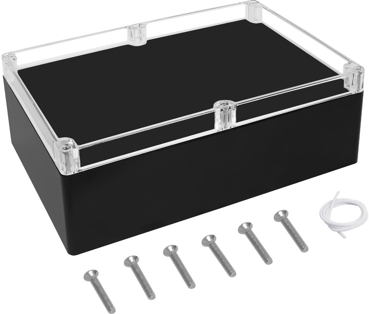 SnelShoppen - IP65 Waterdichte Aansluitdoos - ABS Aansluitdozen Opbouw - Elektronische Projectbox - Stofdicht en Weerbestendig - Verdeeldoos voor Binn