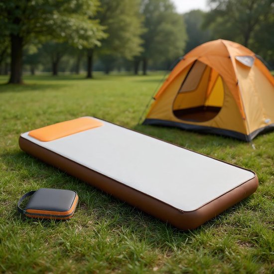 Slaapmat Kamperen - Luchtbed Tent - Buiten Ontspannen - 15cm Dikke Isolatie - 200x60cm - Enkele Kleur — afbeelding 3