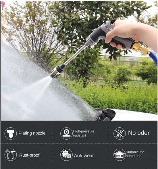 Draadloze Hogedrukreiniger - Draagbare Power Washer - Buiten Reinigen - Driestand Spray - 268 x 141 x 63 cm - Zwart — afbeelding 5