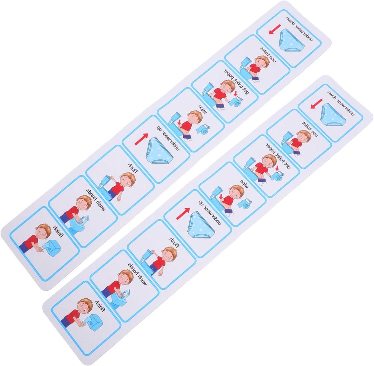 Zindelijkheidstraining Stickers - Visueel Schema Kinderen - Zindelijkheid Trainen - Interesse Gedreven Ontwerp - 51 x 10 cm - Multicolor