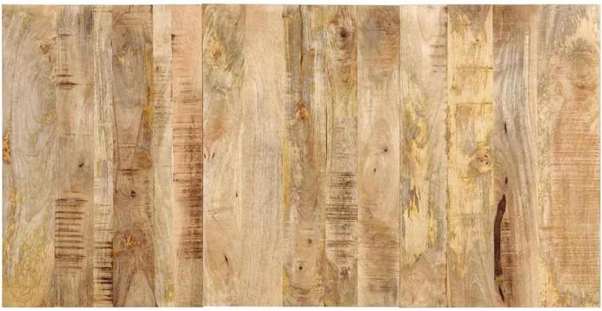 Hoofdeinde Massief Mangohout - Wand Hoofdbord - Ontspannen in Bed - Ruimtebesparend Wandmontage - 160 cm Breed - Natuurlijk Hout