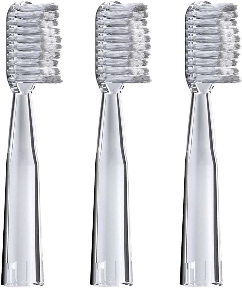Vervangende Opzetborstels - Sonische Borstels - Mondhygiëne Verbeteren - Speciaal Ontwikkeld - 3 Stuks - Wit