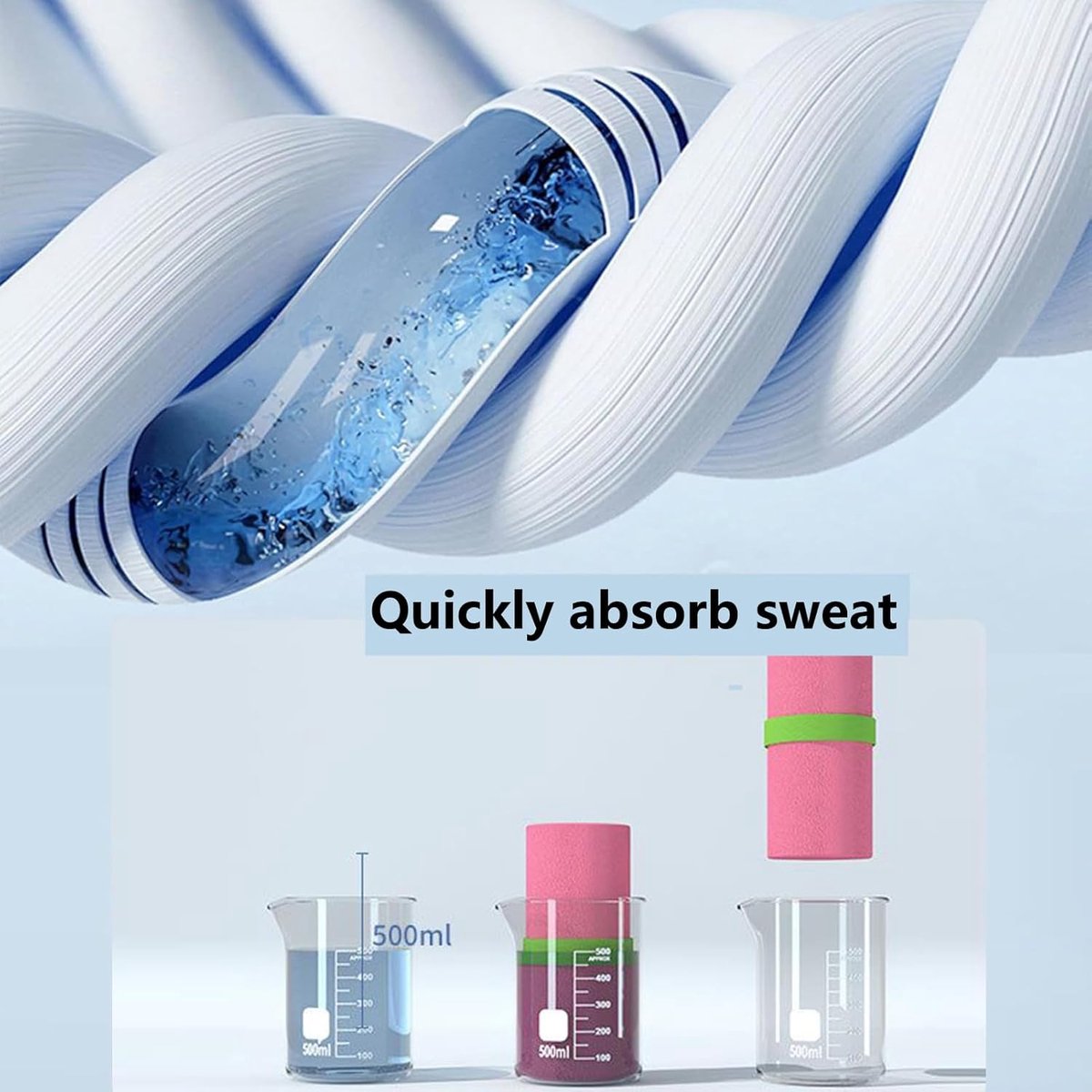 Sport Handdoeken - Fitness Handdoek Gym - Snel Drogen - Dubbel Pluche Design - 100x30 cm - Roze