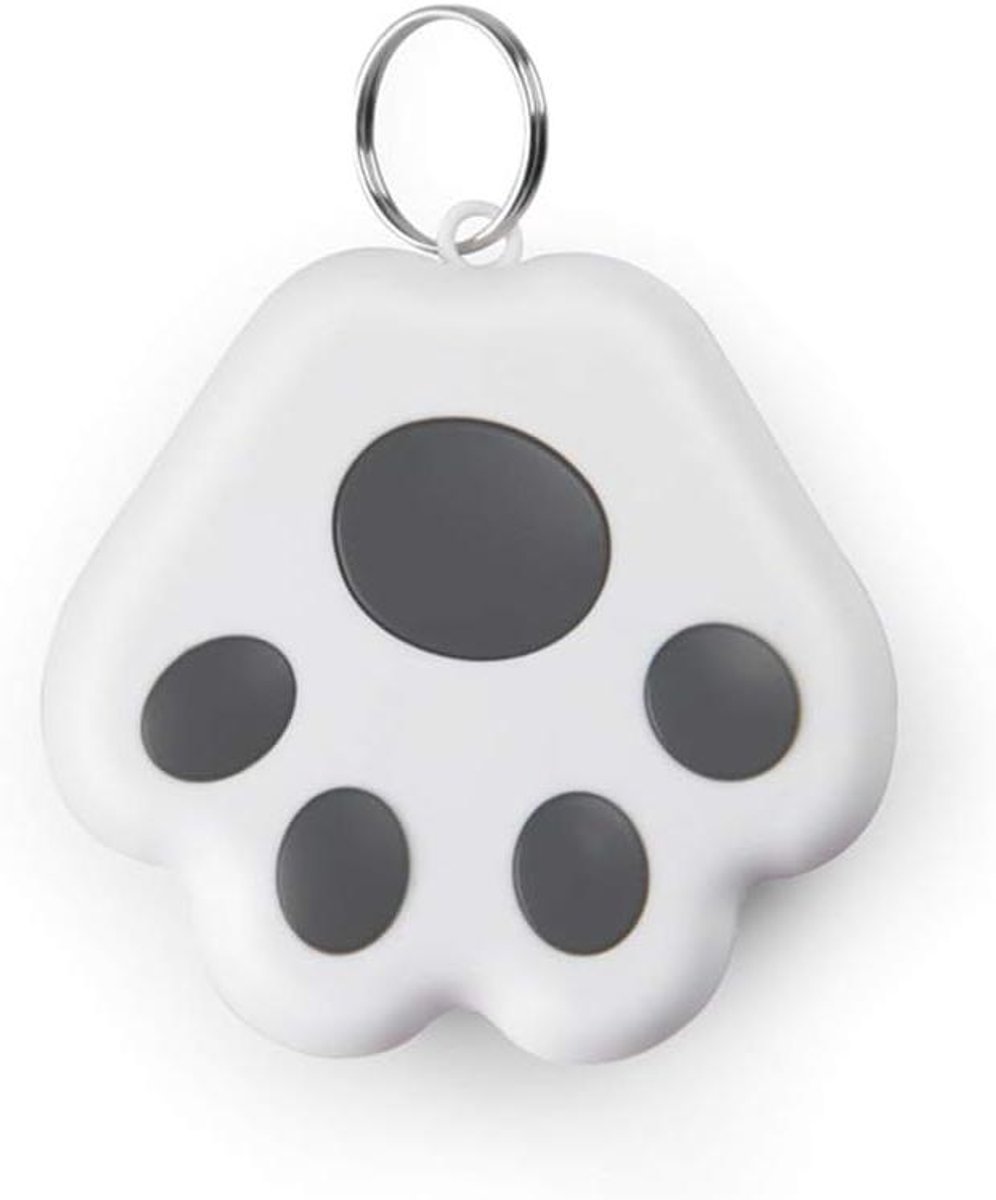 Huisdier Tracker - Sleutelhanger Tracker - Voorwerpen Lokaliseren - Bidirectioneel Alarm - Mini Formaat - Grijs