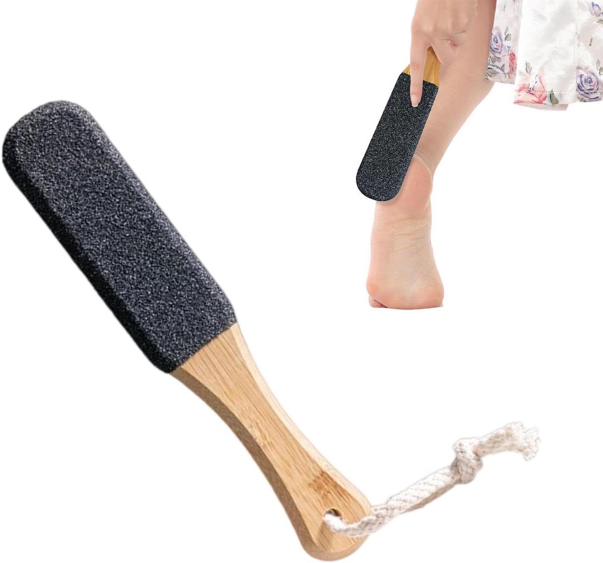 Voetvijl Professioneel - Eeltverwijderaar Huid - Voetverzorging Thuis - Antislip Houten Handvat - 22 cm - Niet gespecificeerd