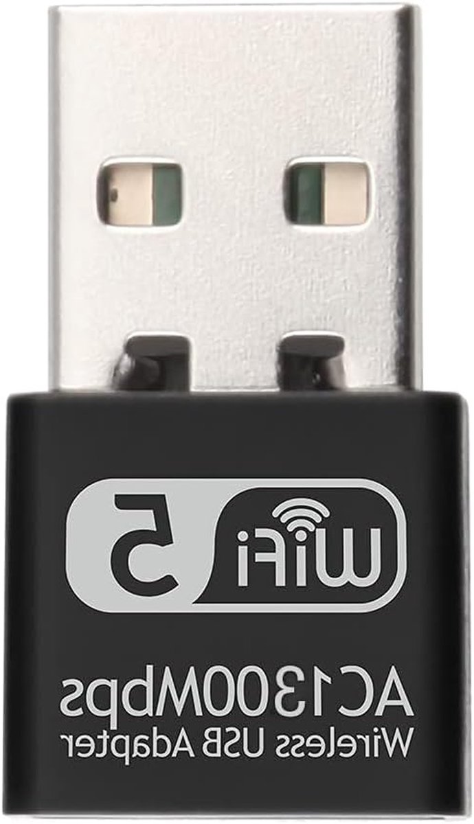 USB WiFi Adapter - Draadloze Netwerkkaart - Internet Verbeteren - Dual Band 5GHz - AC1300 Mbps - Zwart