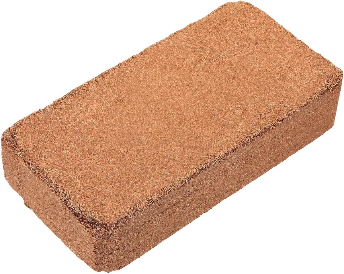 Kokosgrondblokken - Potgrondblokken Tuingrond - Planten Vermeerderen - Organisch Voedingsrijk - 21 x 11.5 x 5 cm - Koffie