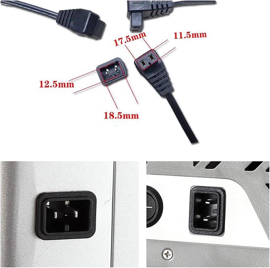 Stroomkabel Koelbox - DC Kabel Autokoelkast - Voertuig Koeling - Met Zekering - 15 meter - Zwart — afbeelding 2