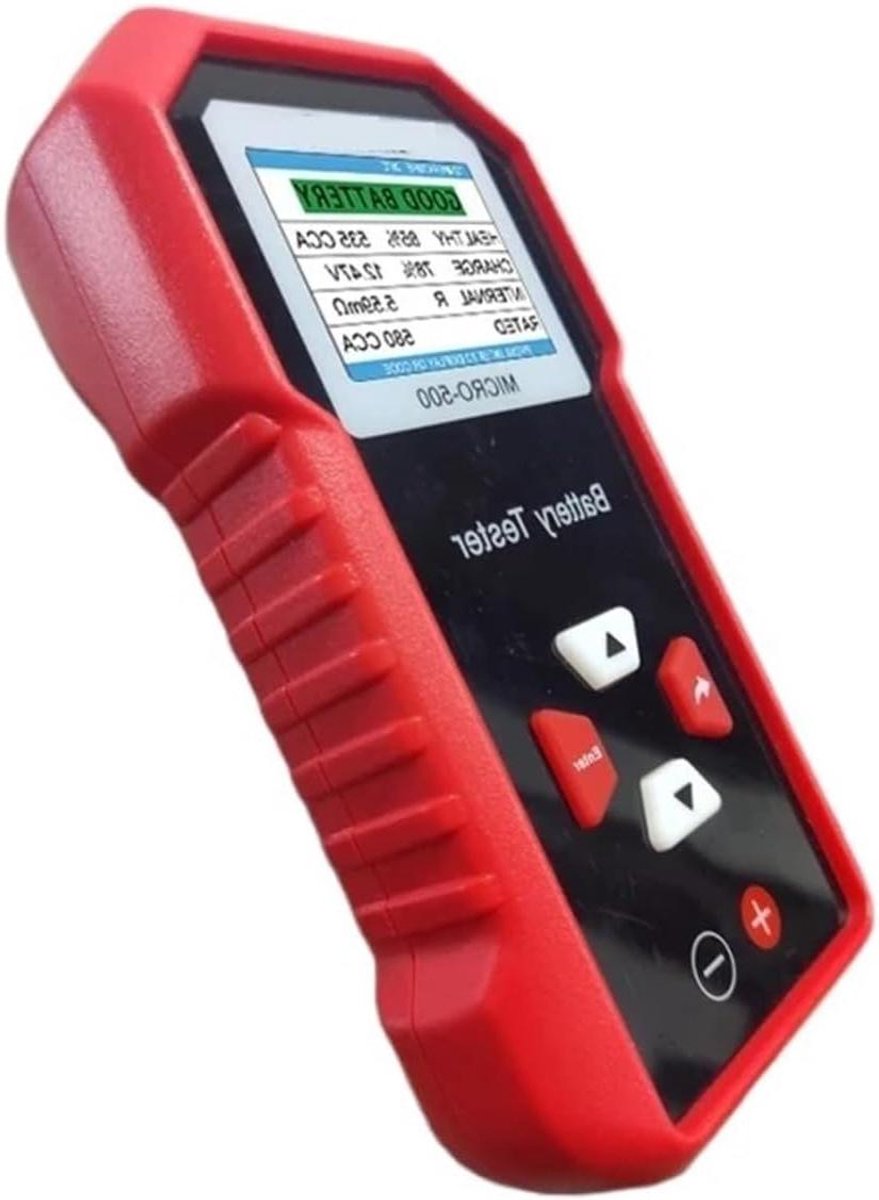 Accubank Tester - Batterij Analysator - Auto Onderhoud - LED Display - 40-3000 CCA - One Color