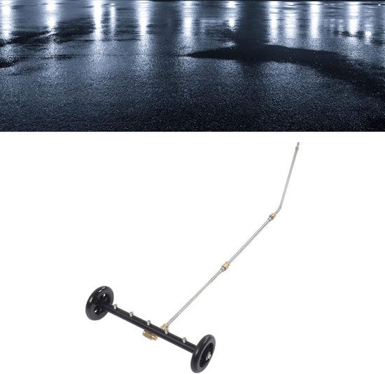 Hogedrukreiniger Onderwagenreiniger - Waterbezem Oppervlaktereiniger - Voertuigen Reinigen - 2-in-1 Functionaliteit - 4000 Psi - Zilver — afbeelding 2