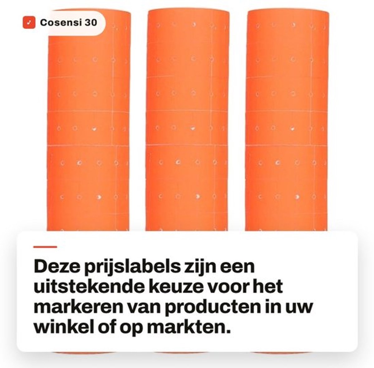 Prijslabels 15000 Stuks - 30 Rollen - Fluorescerende Prijsstickers - Etiketten voor Mx-5500 - Papierformaat 21x12mm - Geschikt voor Prijsmarker