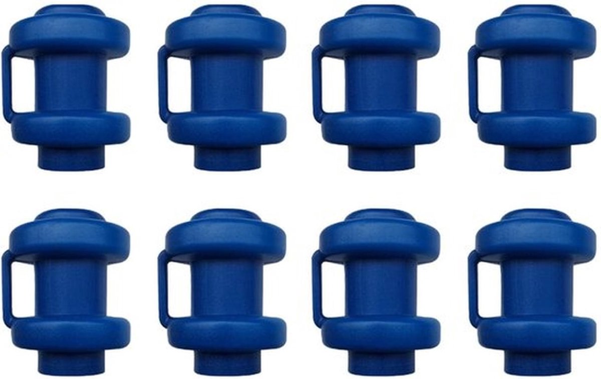 Trampoline eindkapjes - Bescherming voor trampolinenet - Blauw - Vervangingsaccessoires voor trampoline - Ideaal voor trampolines