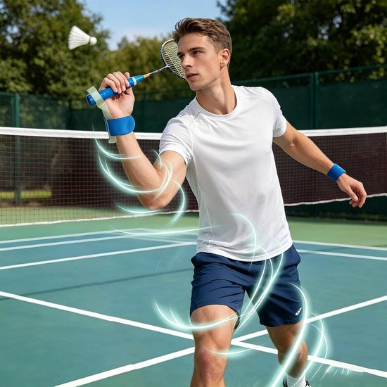 Badminton Trainer - Slag Oefenhulpmiddel - Vaardigheden Verbeteren - Corrigeert Slechte Grip - 13.7 cm - Niet gespecificeerd — afbeelding 3