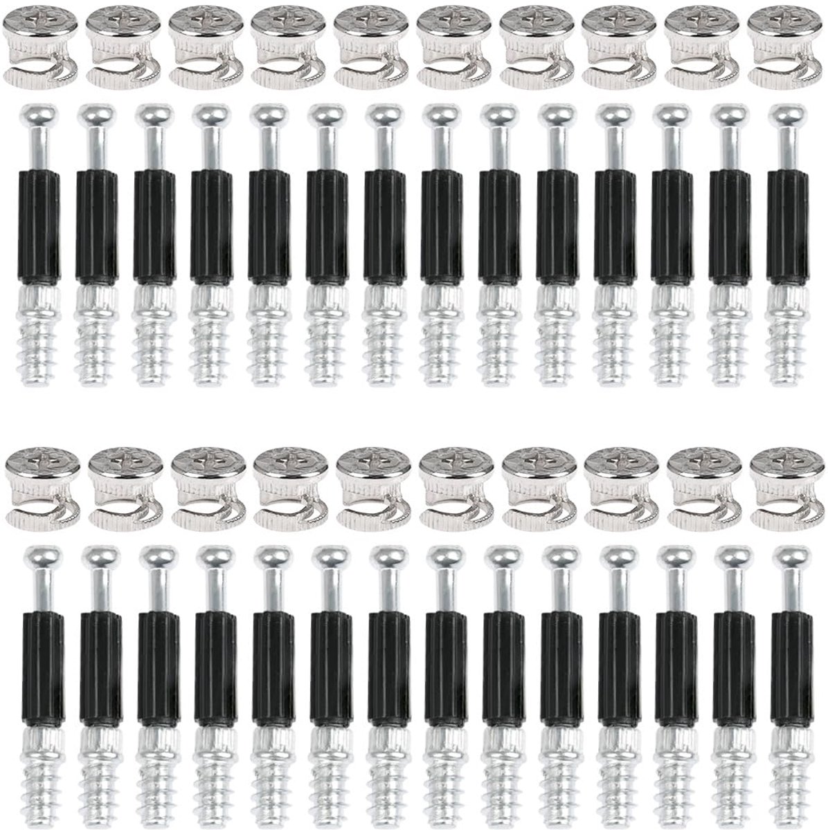 Dailygoods - Meubelbeslag Twee-in-één Connectoren - 50 Paar