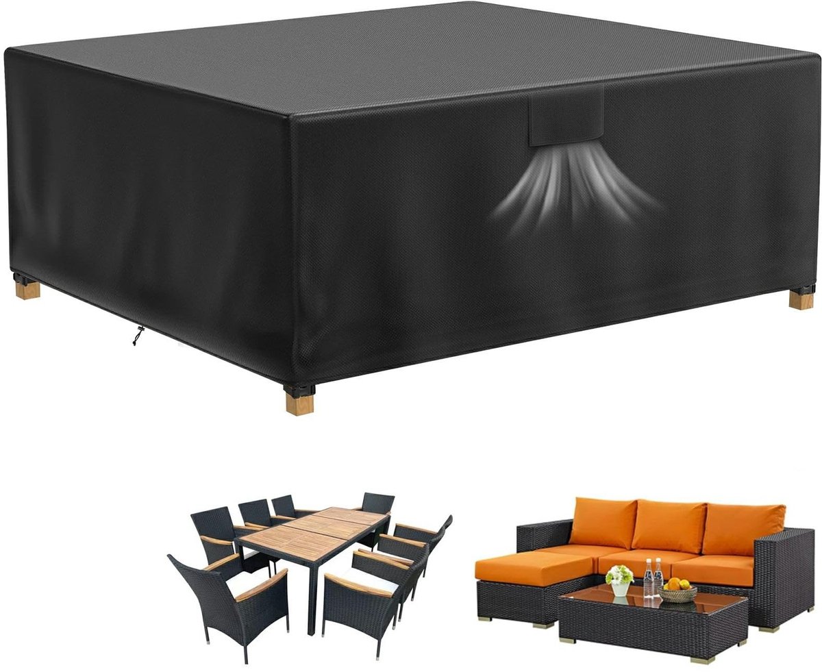 Dailygoods - Waterdichte Tarp voor Tuinmeubelen 200 x 160 x 72 cm - UV-Bestendig en Winterbestendig