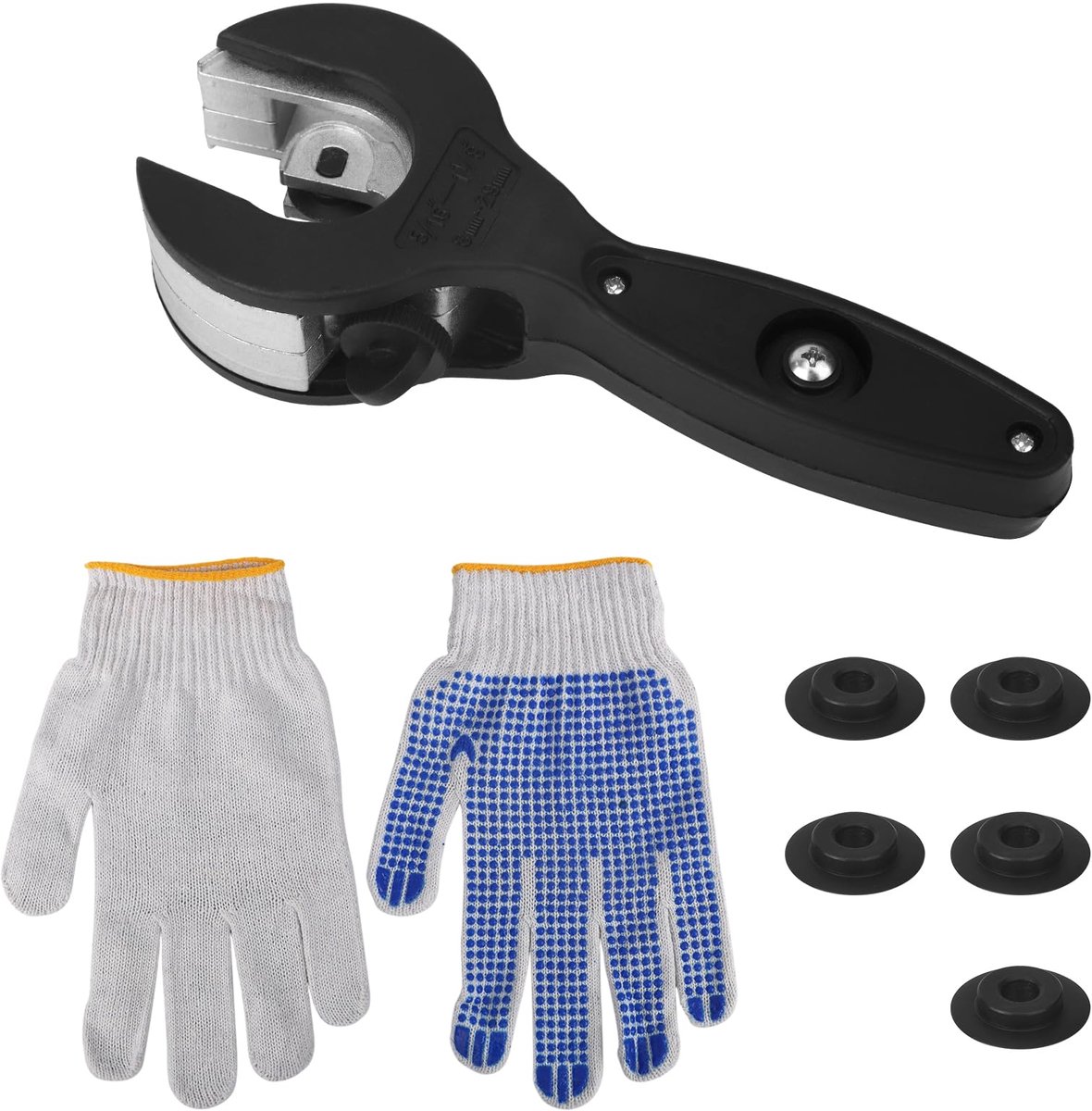 Dailygoods - Ratchet Buis Cutter 8-29mm - Compacte Buis Snijder met Vervangende Mesjes