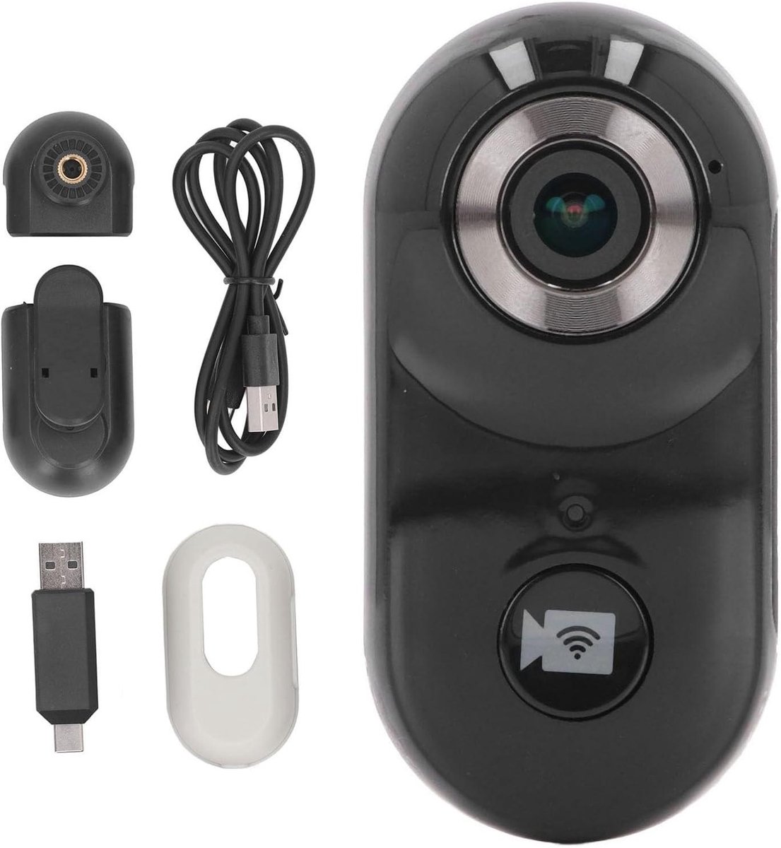 Bewakingscamera Binnen - Huisdier Camera - Real-time Monitoring - Bewegingsdetectie Alarm - 1080P - Zwart