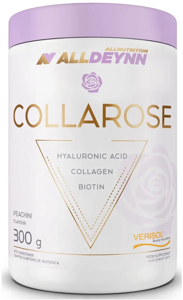 AllDeynn Collarose Bovine Collagen Poeder | Mint Lime | 300 g Rund Collageen Supplement | 8 Smaken incl. Natural