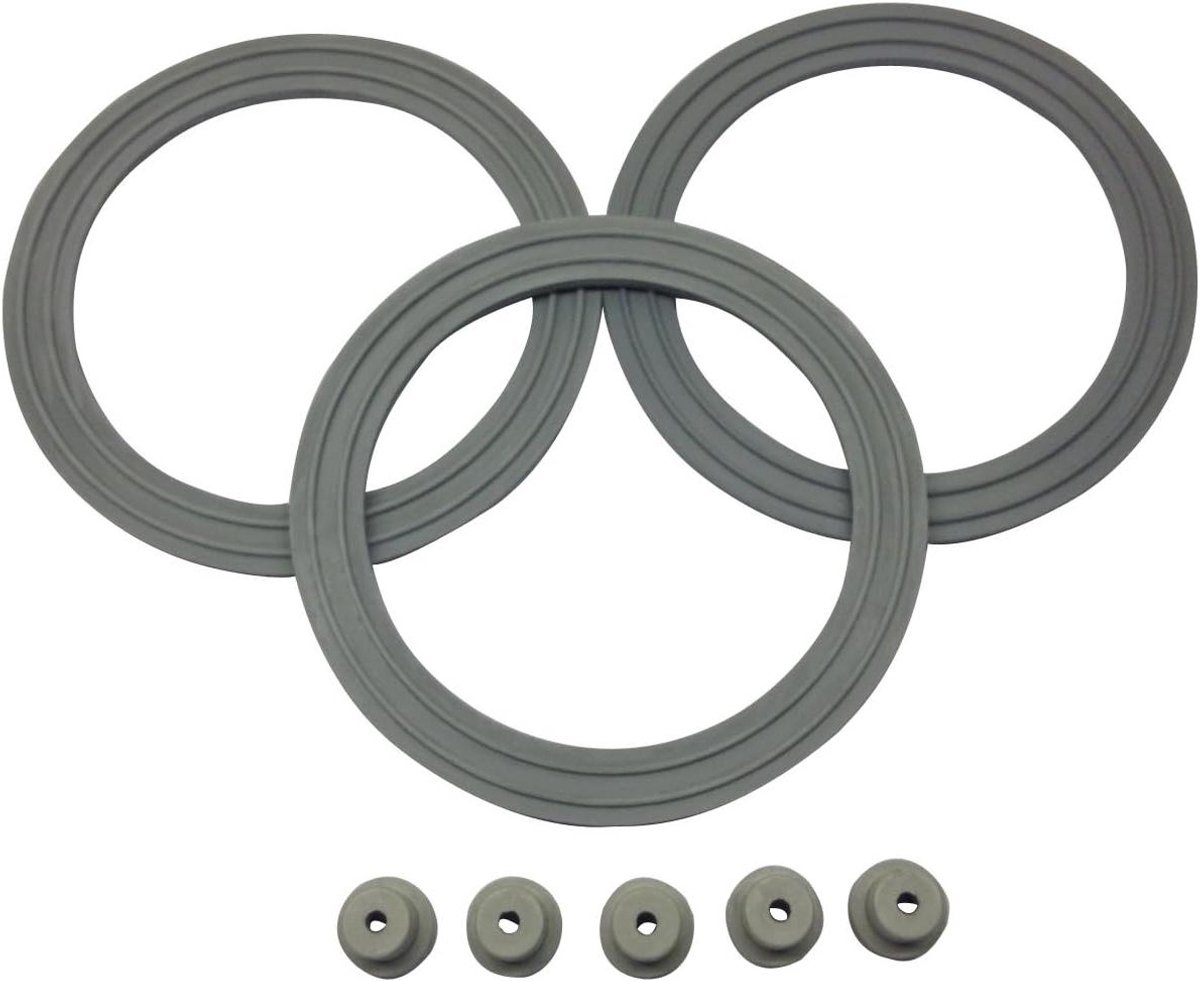 Mixer Onderdelen Set - Reserveonderdelen Mixer - Apparaat Reparatie - Originele Pasvorm - 78mm Buitendiameter - Zwart