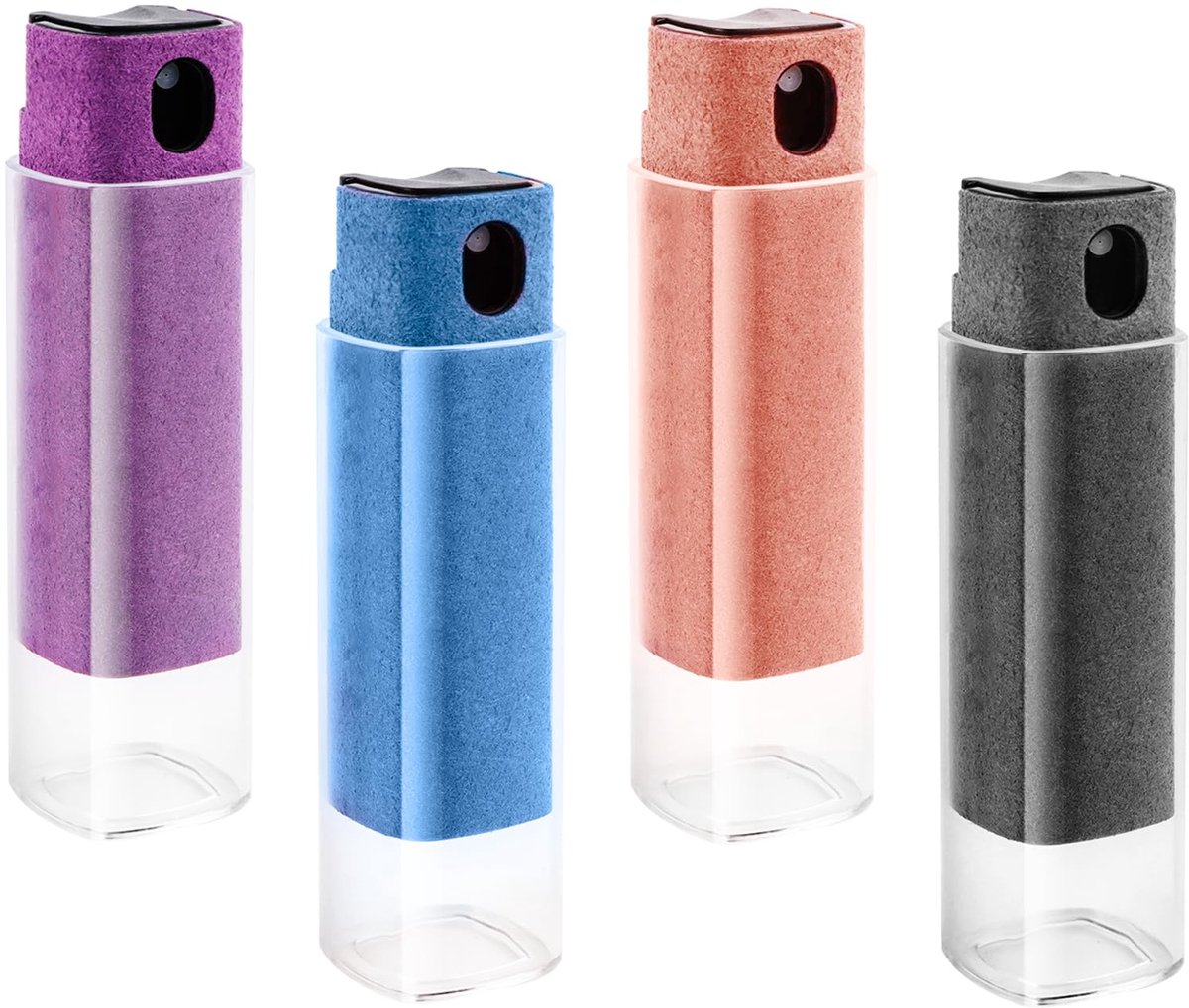 Dailygoods - 4 Stuks All-in-One Screen Cleaner Spray en Microvezeldoek