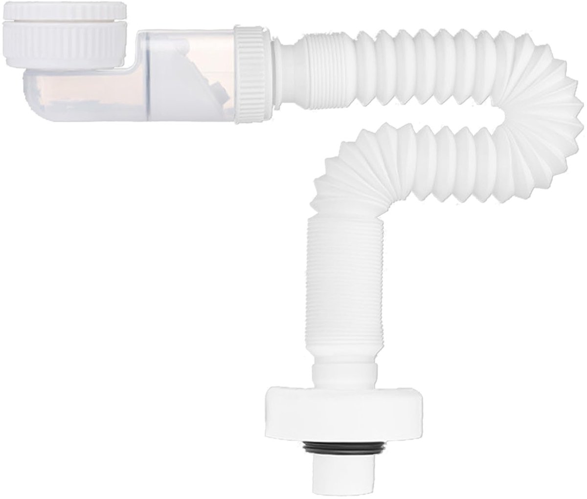 Dailygoods - Flexibele Sifon voor Keuken en Afvoer - Ruimtebesparend