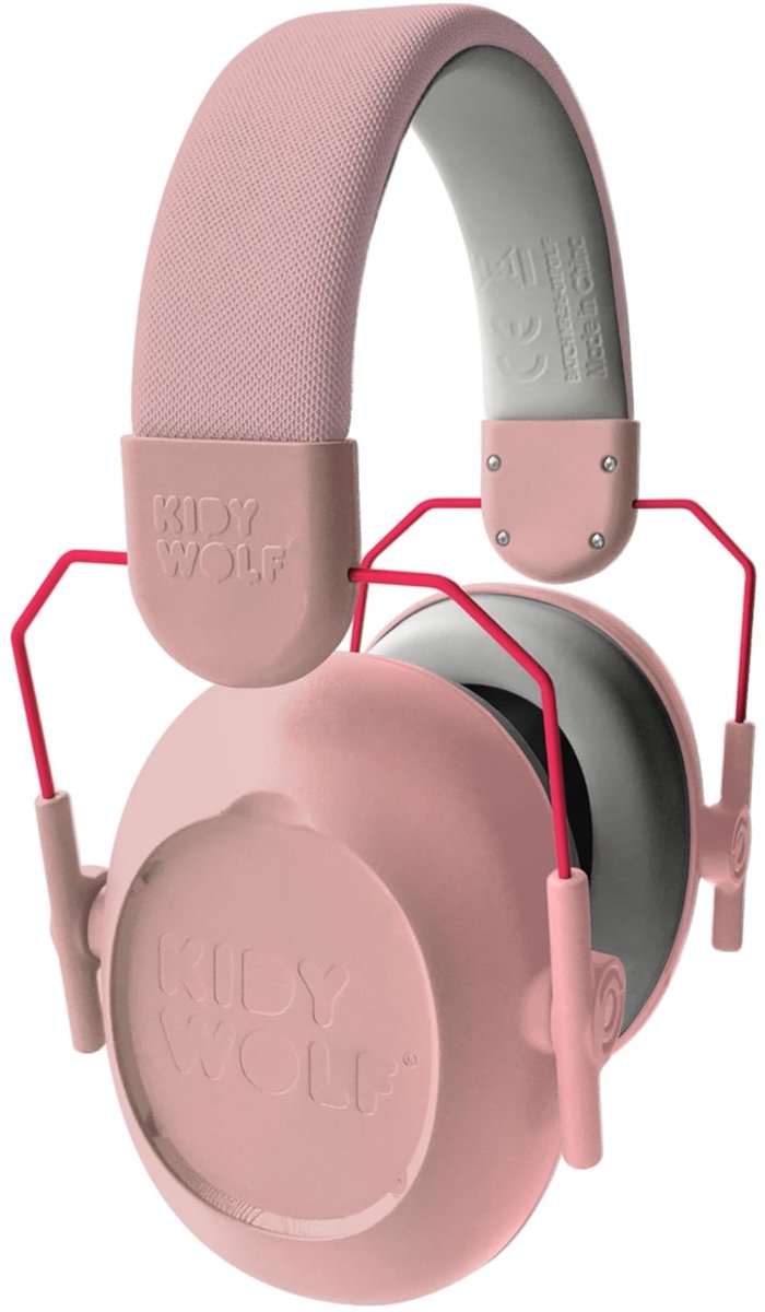 SnelShoppen - Oorbeschermers Kinderen Opvouwbaar - Gehoorbescherming 25dB - KIDYNOISE Rose - Perfect voor School, Festivals en Feesten - Geschikt voor