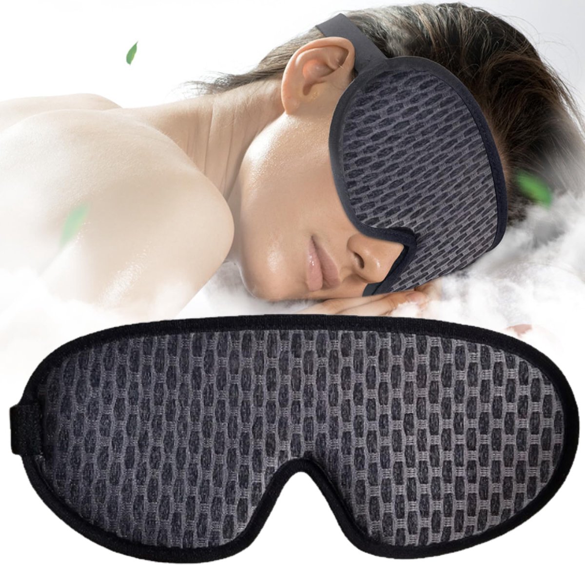 Dailygoods - 1 Stuk Slaapmasker, Superzacht en Comfortabel - Anti-Slip Ontwerp voor Reis en Thuis