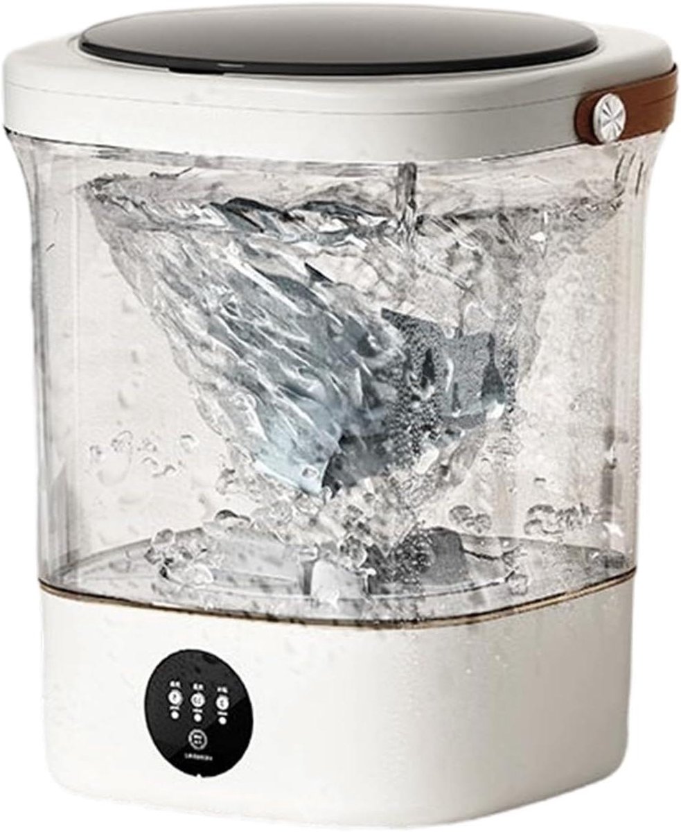 Mini wasmachine Draagbare wasmachine Kleine wasjes doen Opvouwbaar ontwerp 12 liter Wit