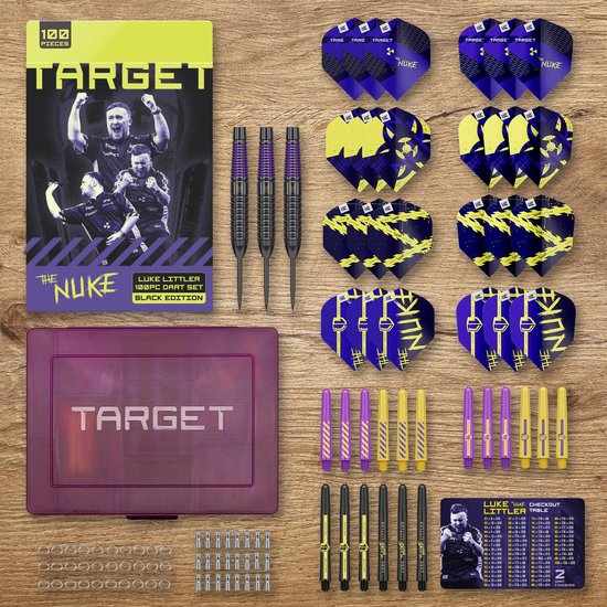 Target Luke Littler Brass Set 100 Pieces - Dartpijlen van Target — afbeelding 2