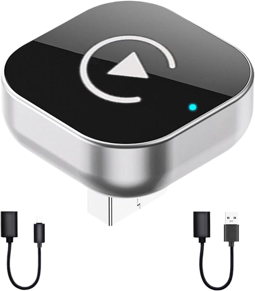 Draadloze Auto Adapter - Android Auto Dongle - Auto Connectiviteit - Plug and Play - Mini Box - Blauw