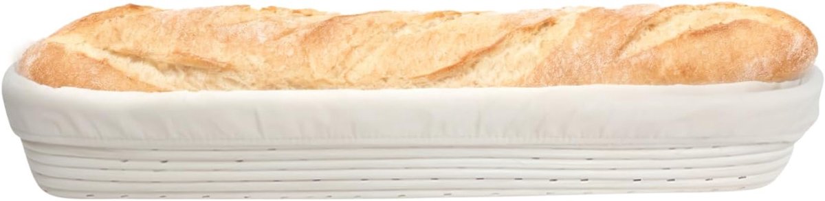 Rijsmand Brood - Deegmand Gisting - Ambachtelijk Bakken - Natuurlijk Rotan - 10.9D x 9.1B x 10.9H cm - Meerkleurig