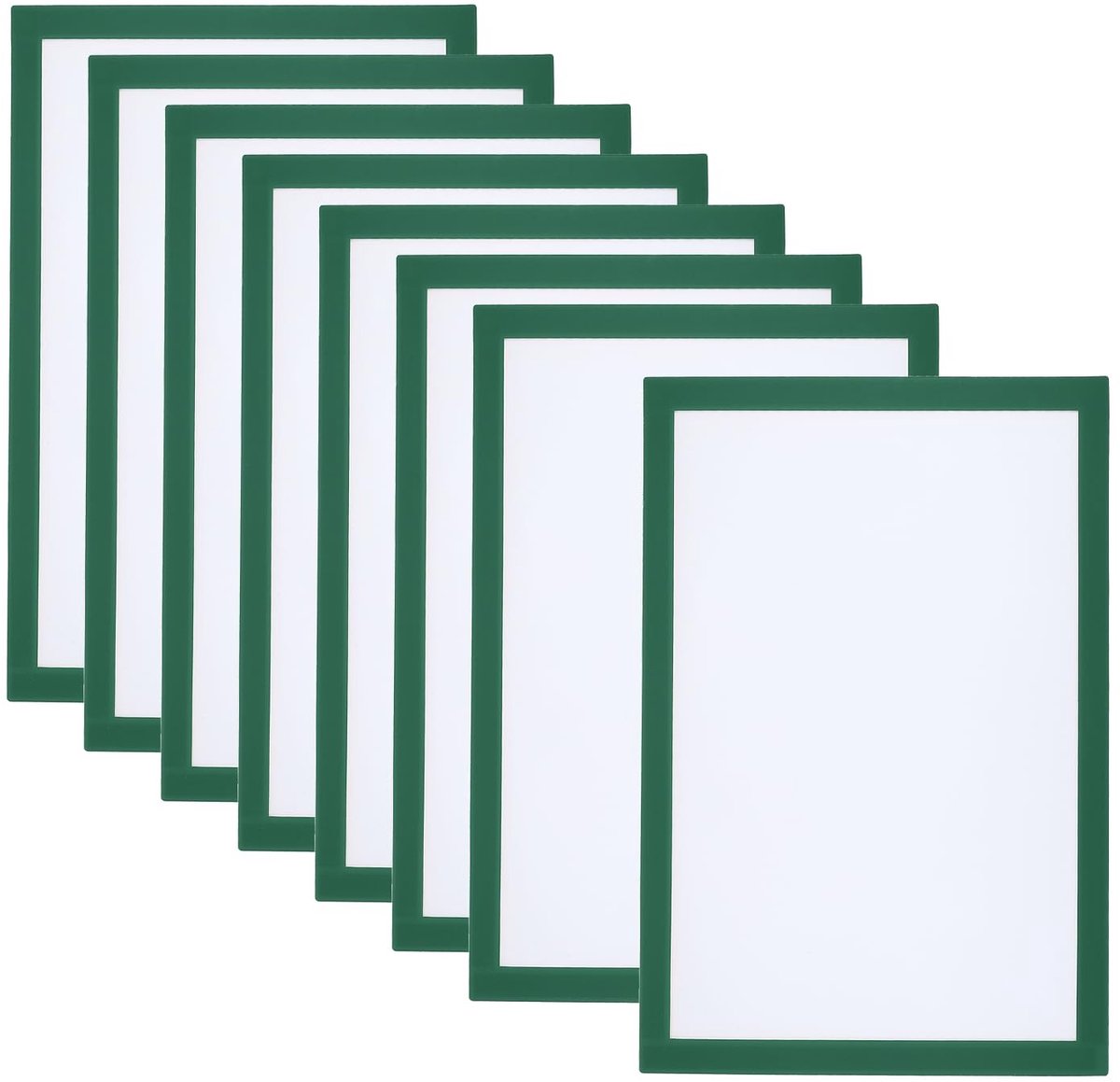 Dailygoods - Magnetische Fotolijst Set van 8 - Zelfklevend Groen