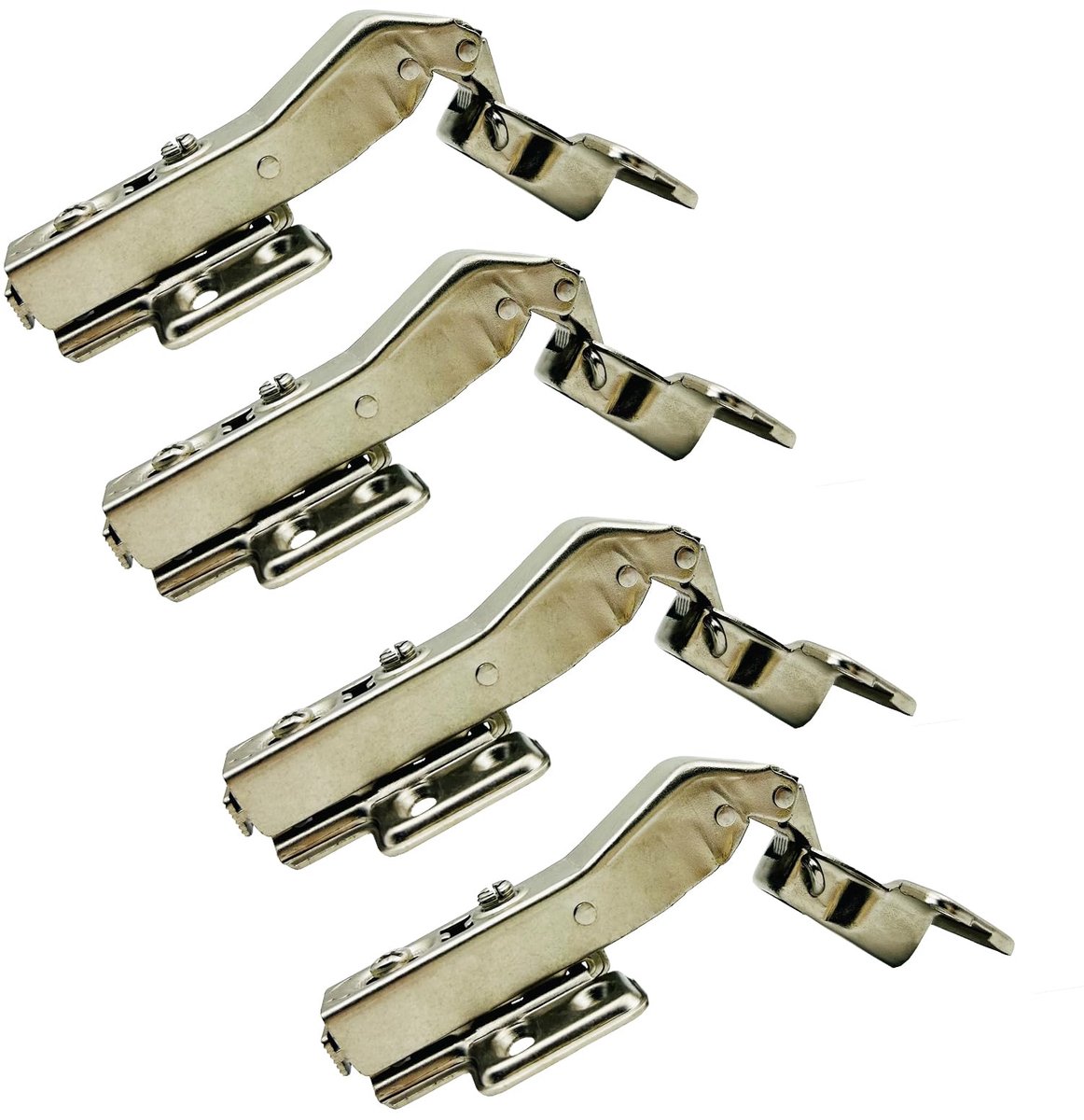 Dailygoods - 45° Scharnier met Hydraulische Demper voor Hoekdeuren - Pak van 4 Pcs