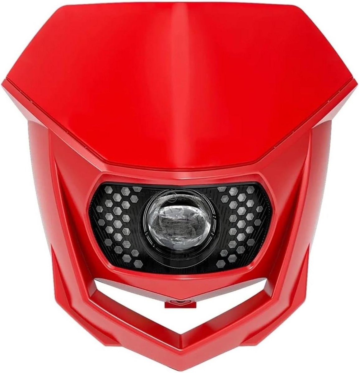 LED Koplamp Motorfiets - Crossmotor Koplamp - Off-road Rijden - Universele Pasvorm - 1 x 1 x 1 cm - Rood