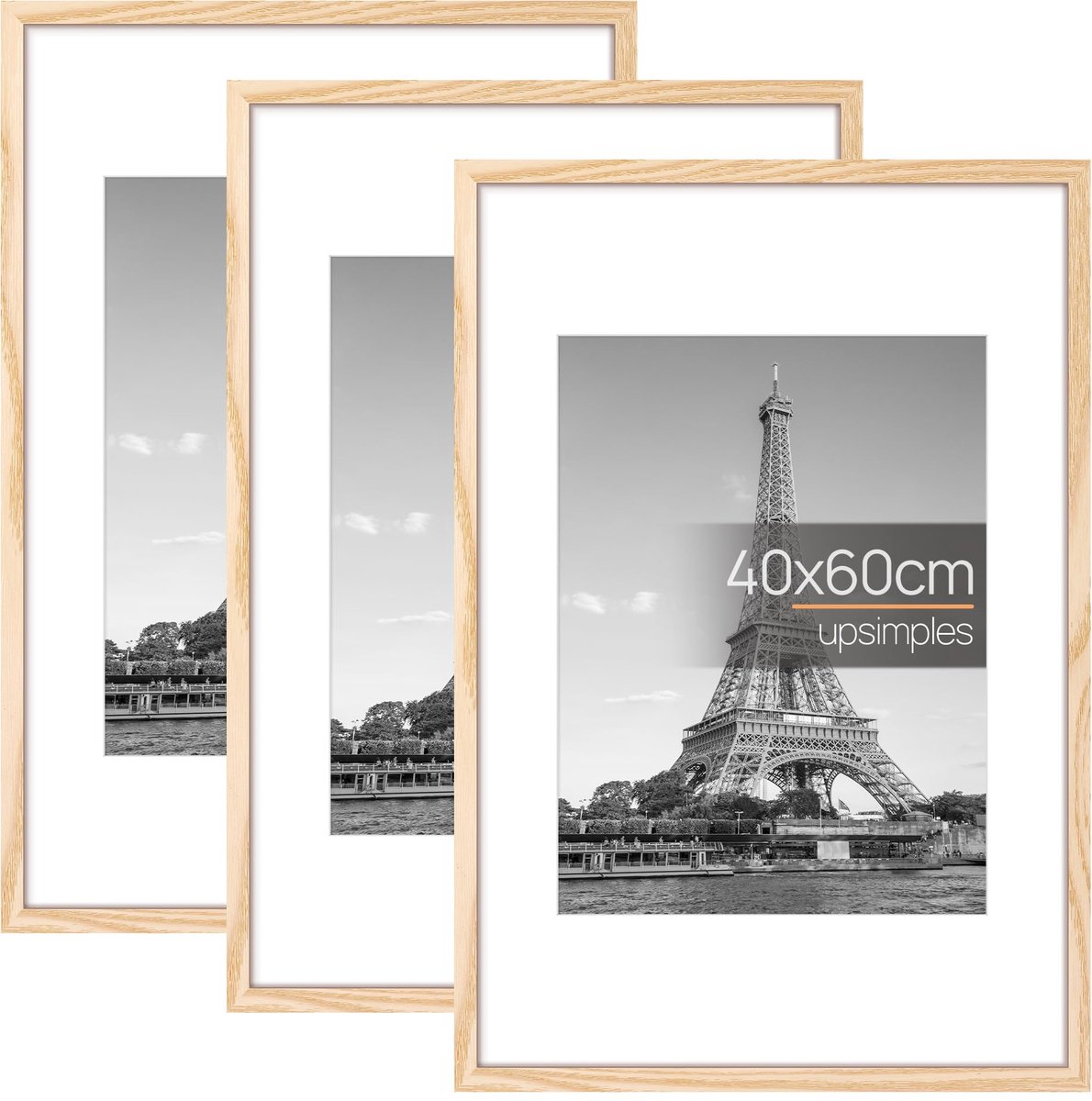 SnelShoppen - Fotolijst Set van 3 - 40 x 60 cm - Natuur - Ideaal voor Foto's, Afbeeldingen en Posters - Perfect voor Woonkamer, Slaapkamer, en Decorat