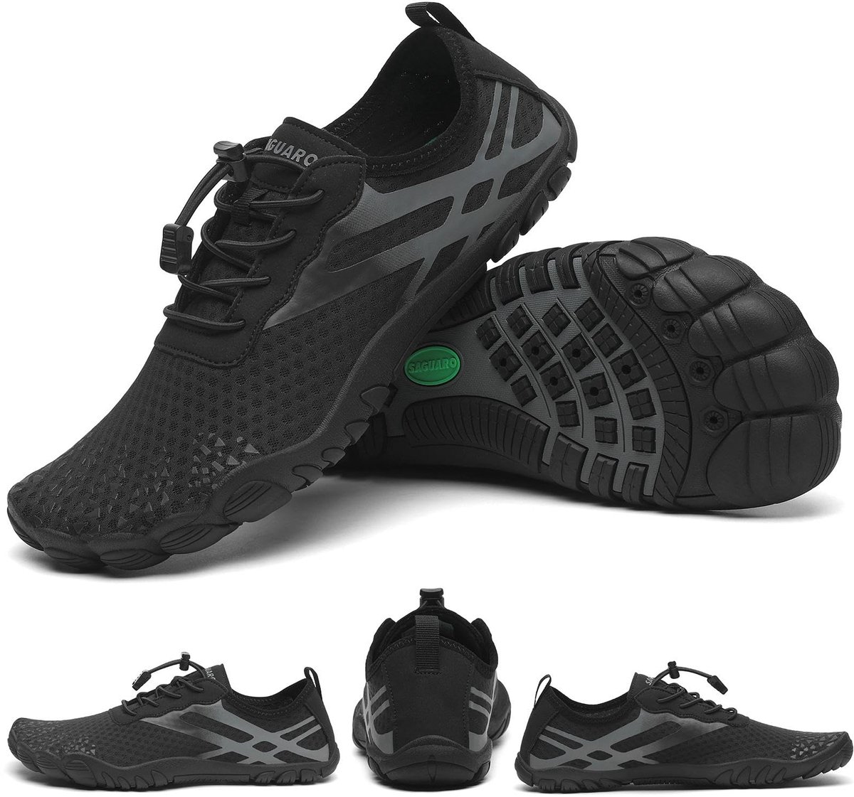 SnelShoppen - Waterschoenen Dames en Heren, Ademend, Antislip, Surfen, Strand, Zwemmen, Outdoor, Maat 35-46, Inkt, Ideaal voor Strand en Activiteiten