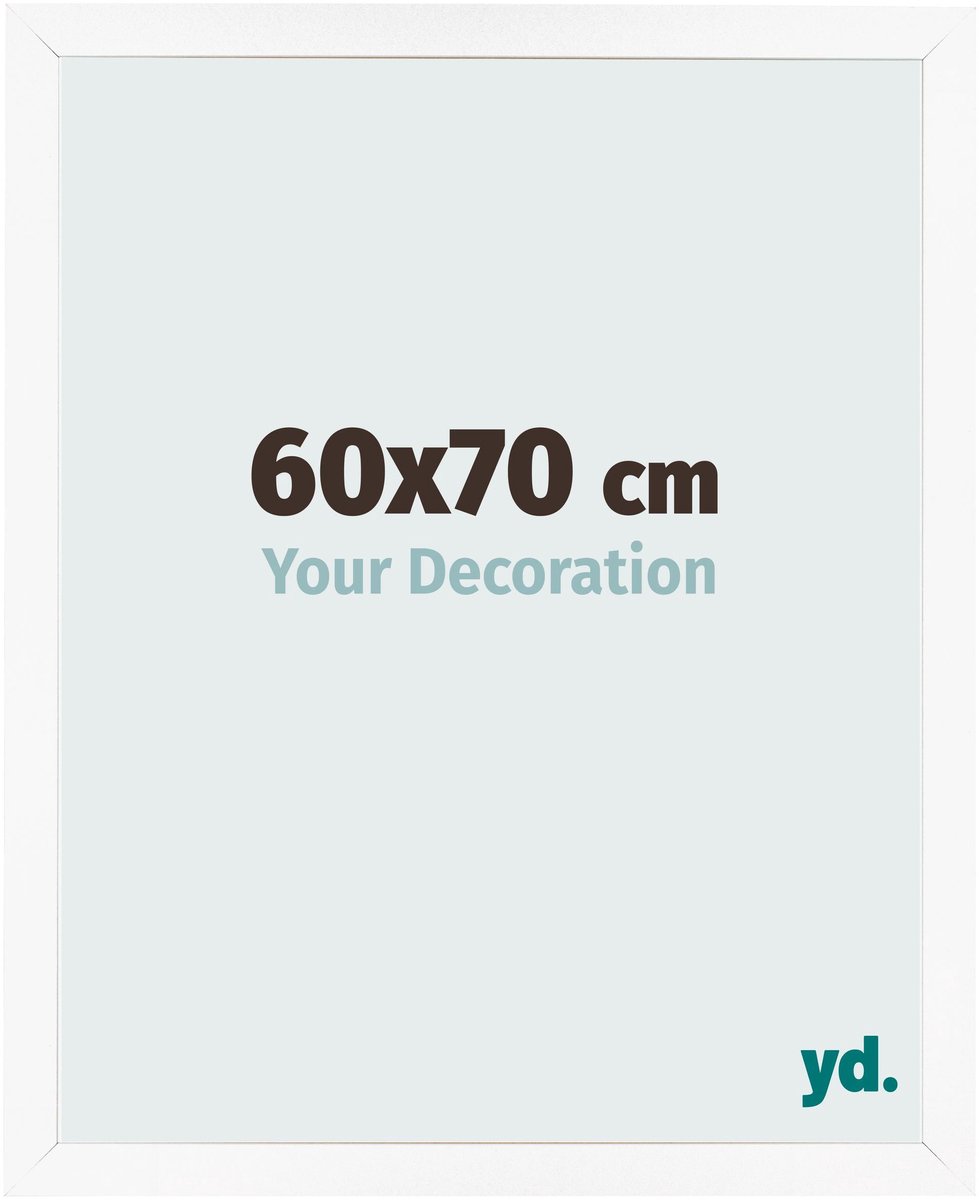 Your Decoration - Fotolijst 60x70 cm - MDF - Wit Mat - Bologna