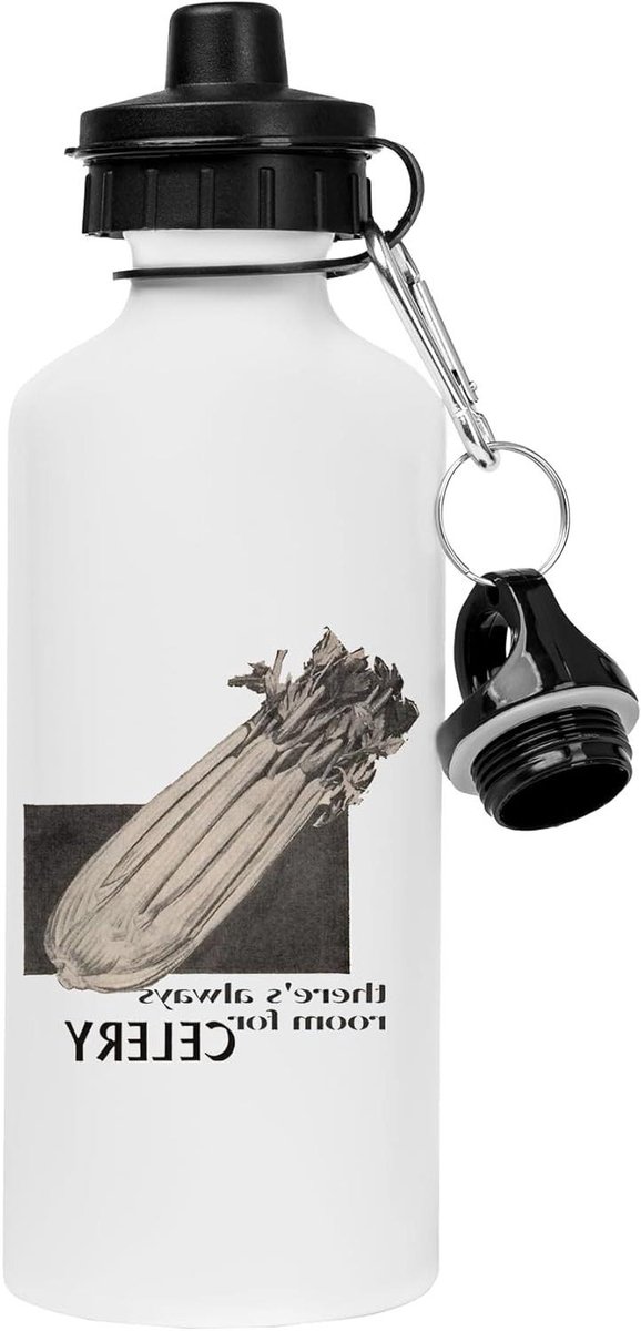 Witte Drinkfles - Waterfles RVS - Hydratatie Buiten - Thermische Isolatie - 500 ml - Wit
