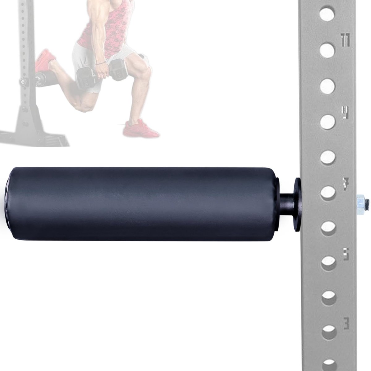 SnelShoppen - MARLANG Single Leg Squat Roller voor Squat Rack Power Rack Attachments, Bulgaarse Split Squat, Thuis Gym Accessoires, Ideaal voor Kracht