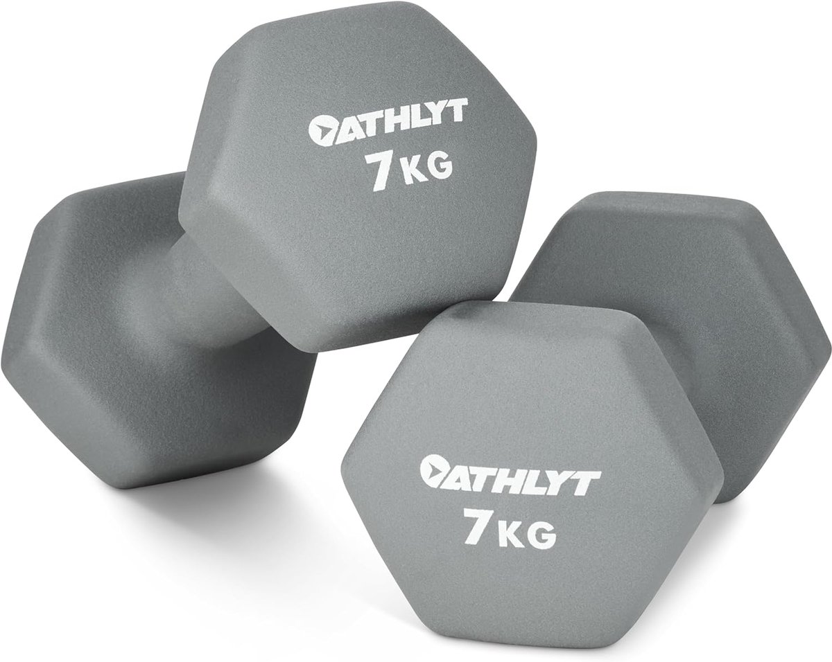 SnelShoppen - Neopreen Halters - 2 x 7 kg Gewichten voor Thuis Fitness, Sport, Krachttraining, Versteviging, Duurzaam en Comfortabel, Ideaal voor Thui