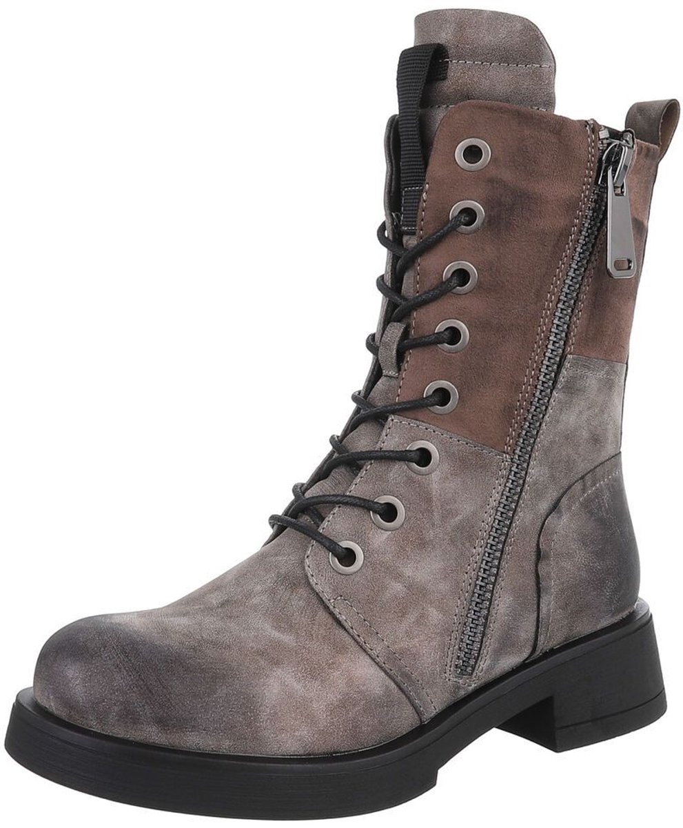Veterboots met rits - Dames - Casual gebruik Mt:36
