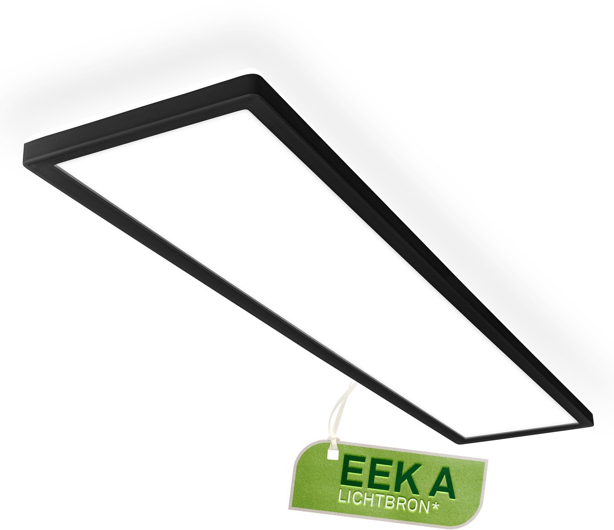 BRILONER Tava A - EEK A LED Plafonniere - plafondlamp met indirect licht - bureaulamp met neutral wit licht - 98cm - zwart