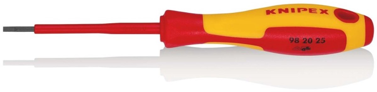 Knipex 180 mm Schroevendraaier voor sleufschroeven VDE-getest - 98 20 25