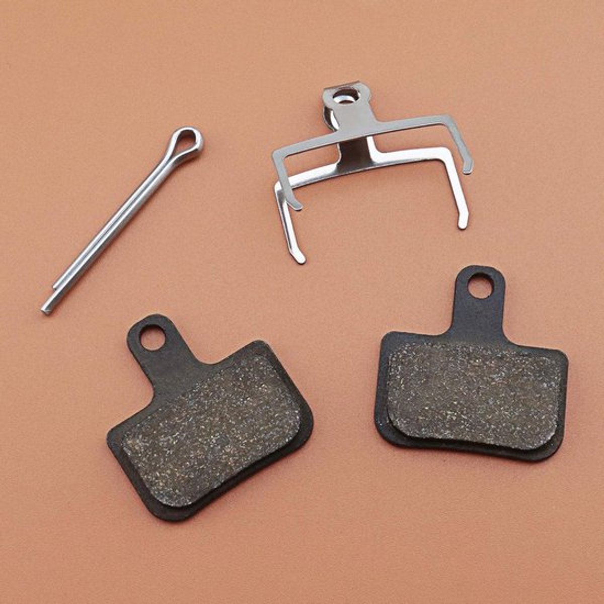 Fiets Schijfrem Pads van Hars - Semi Metallic - 4mm Dikte - Veren - Clips - Compatibel met SRAM Niveau T/L - Fietsremblokken