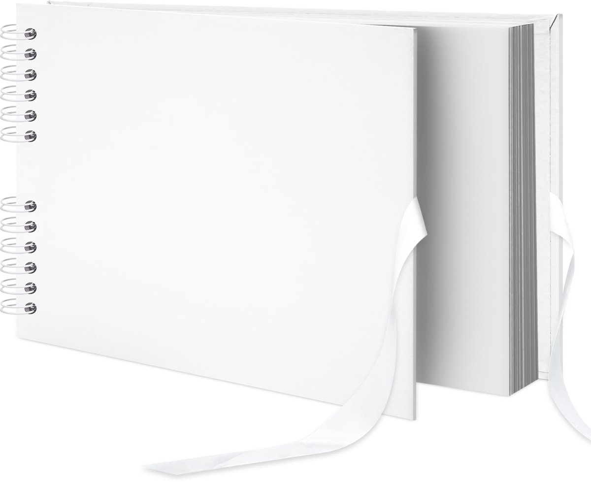 SnelShoppen - Remowith DIY Plakboek Fotoalbum Harde Kaft 29 x 21,5 cm met 80 Lege Pagina's - Kraft Geheugenboek voor Bruiloft, Jubileum, Familie, Baby