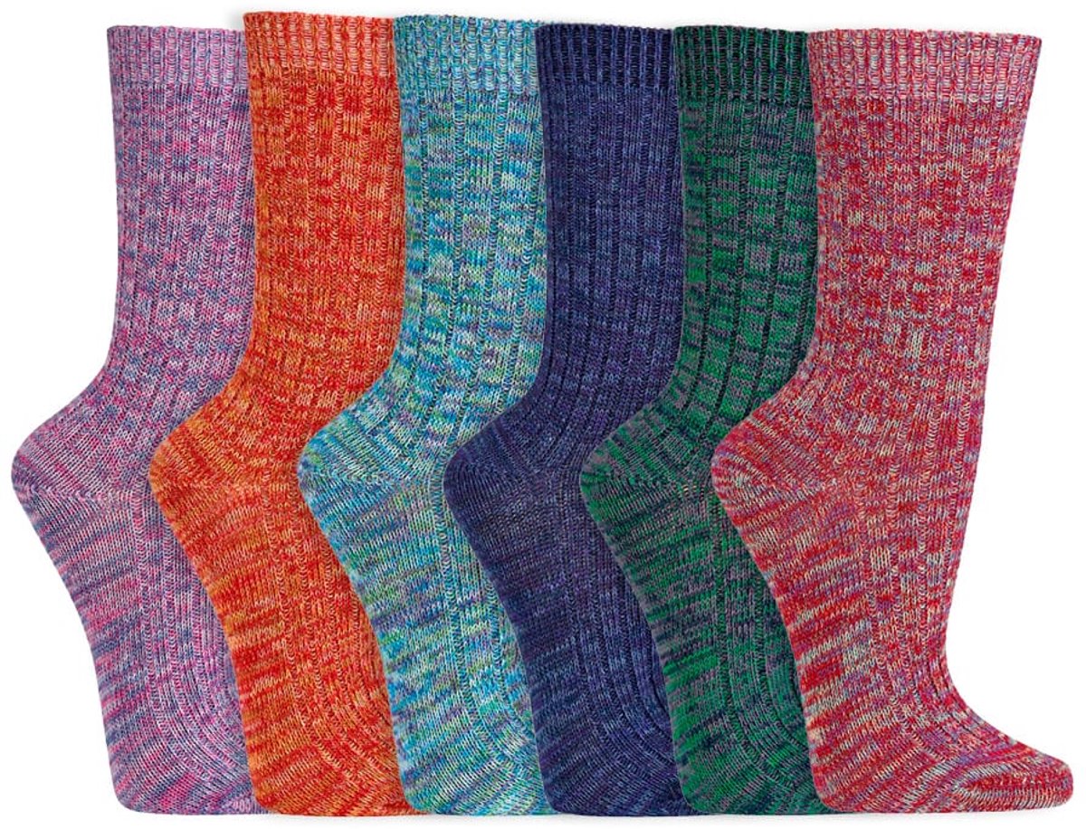 Voordeelpakket kwaliteit herensokken 39-42 | nette herensokken | 6 paar | blauw assortiment | thema: jeans