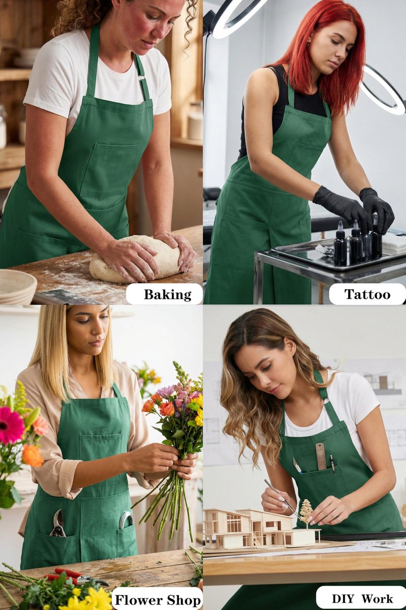 SnelShoppen - Keramische Schort met Split Been voor Mannen en Vrouwen - Artistiek en Verstelbaar - Volledige Dekking voor Handwerk, Schilderen, Kappen