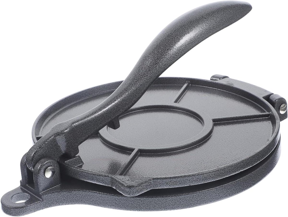 Tortilla Pers - Wraps Maker - Mexicaans Eten Maken - Non-stick Aluminium - 600 Grams - Grijs