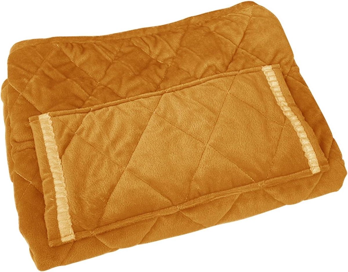 Verwarmde Deken - Oplaadbare Plaid - Gezellig Warm Blijven - Snel Opwarmend - 60x80 cm - Bruin